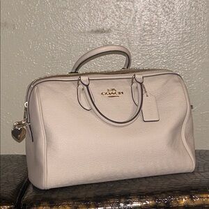 Coach Off-White Leather Satchel